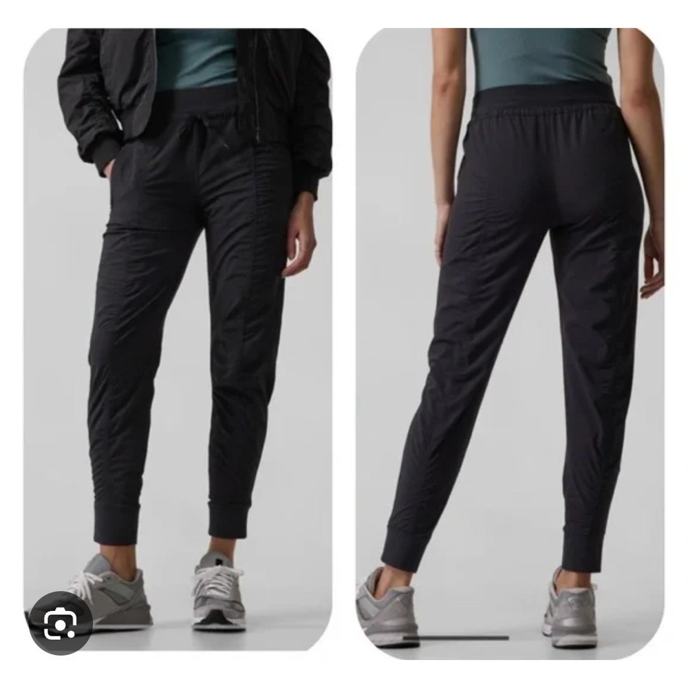 Athleta Attitude Pants womens Size 4 navy gym fitness athleisure